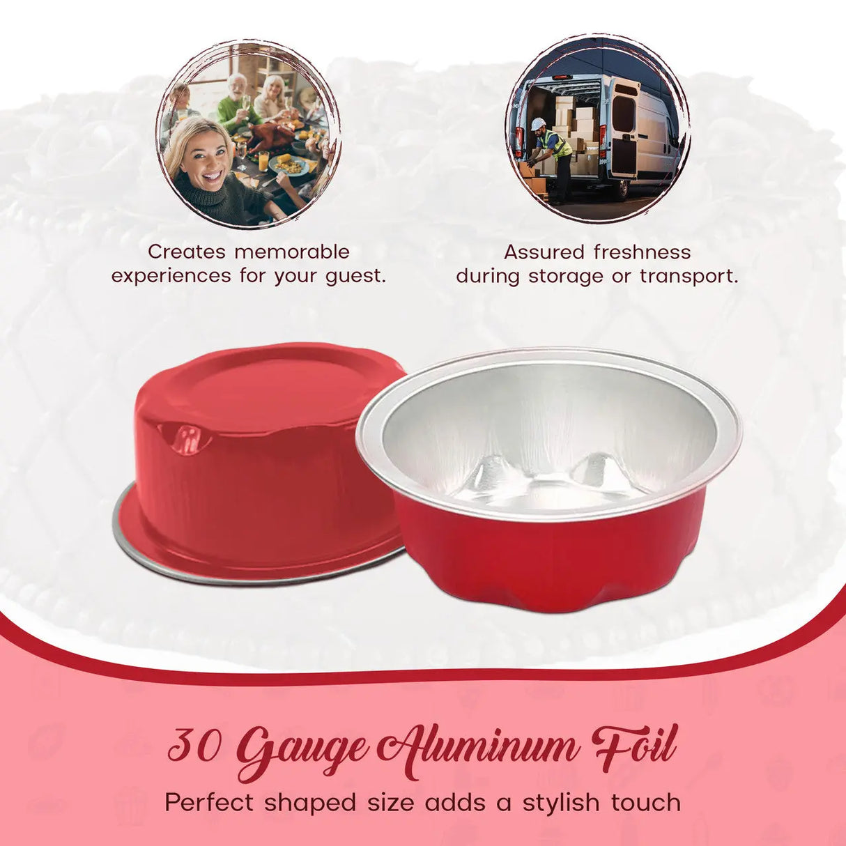 2 oz. Disposable Aluminum Colored Foil Cups -Case of 2000- #A3NL KitchenDance