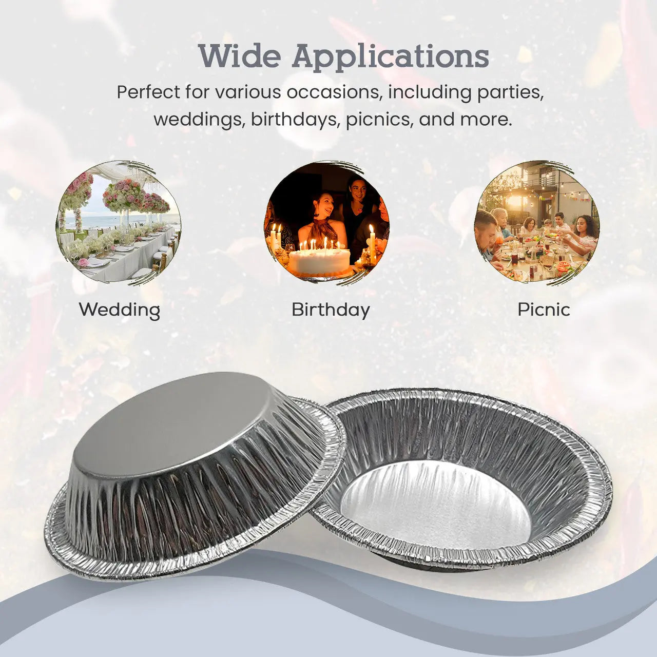 4¼" Disposable Aluminum Foil Tart Pan - Deep -Case of 1000  #425 D & W Fine pack