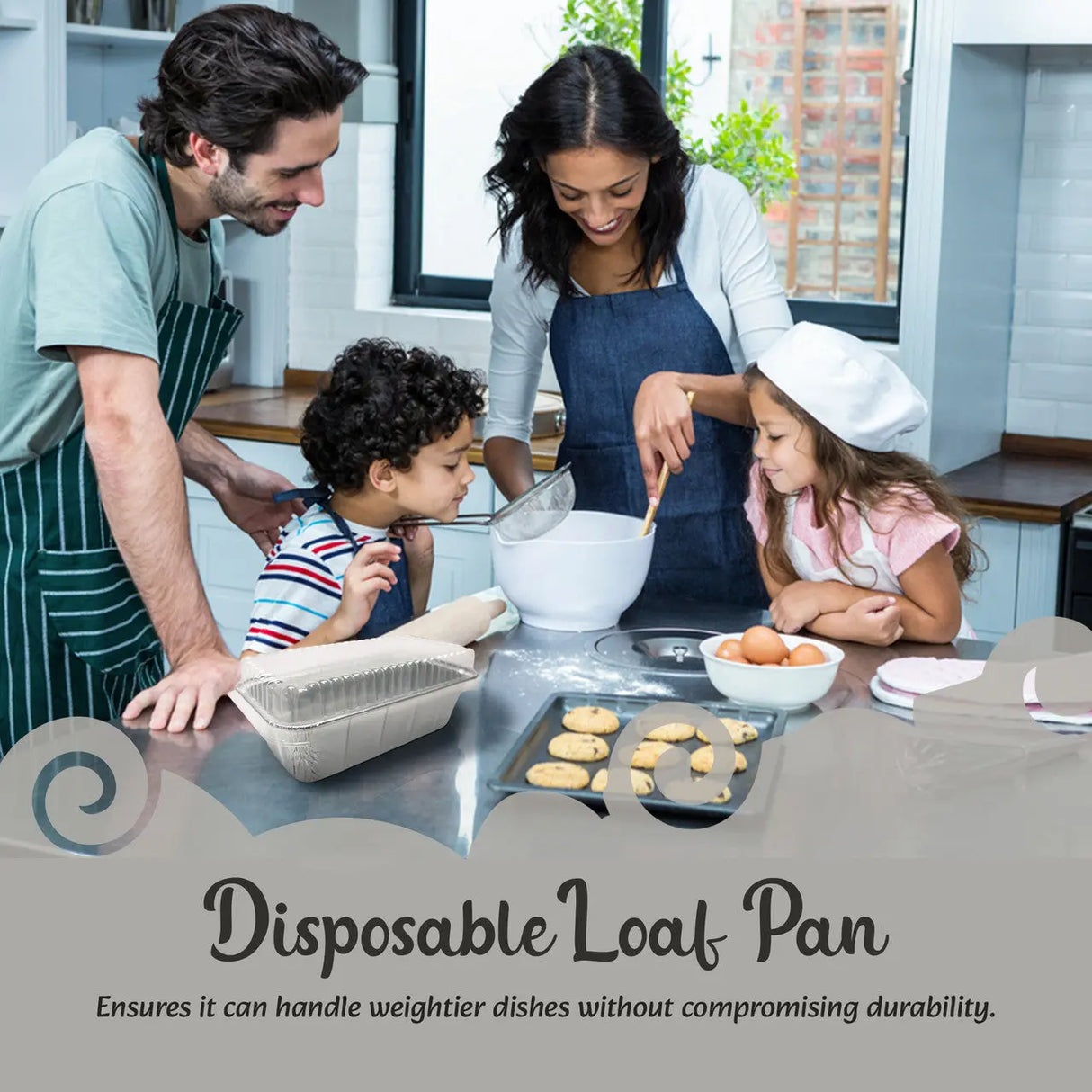 1½ lb. Foil Loaf Pan with Clear Dome Lid - Case of 500 - #208P D & W Fine pack