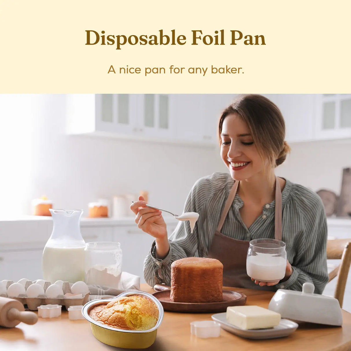 Mini Heart Shaped Foil Pan with Plastic Lid - Case of 2000 - #3055P KitchenDance