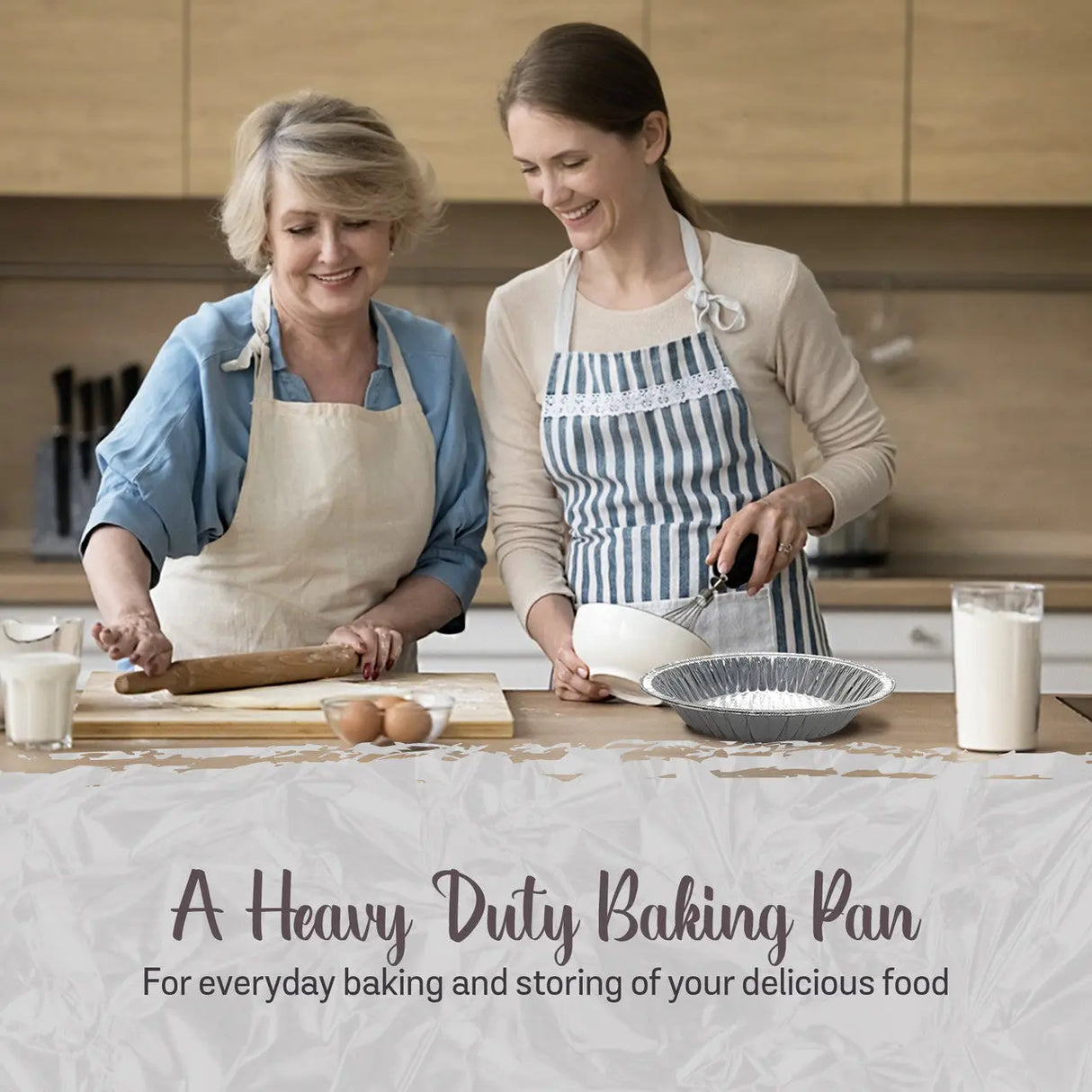 9" Disposable Aluminum Pie Pan - Medium Depth - Case of 500 - #D64 D & W Fine pack