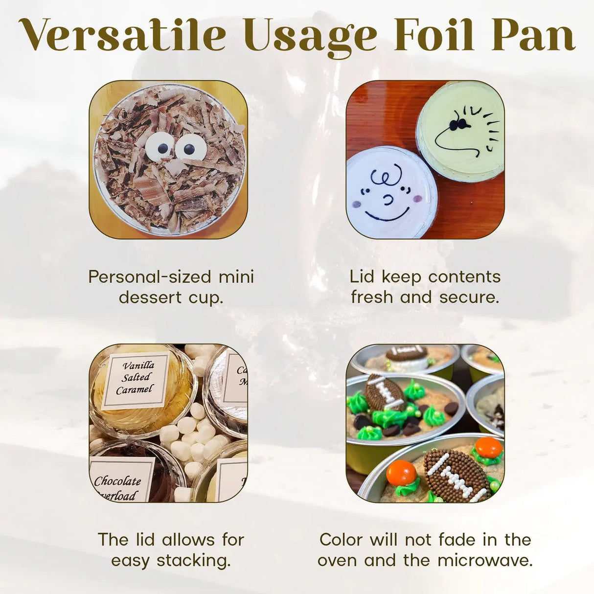 5 oz. Foil Cup with Plastic Lid  Case of 2000 - #A41P KitchenDance