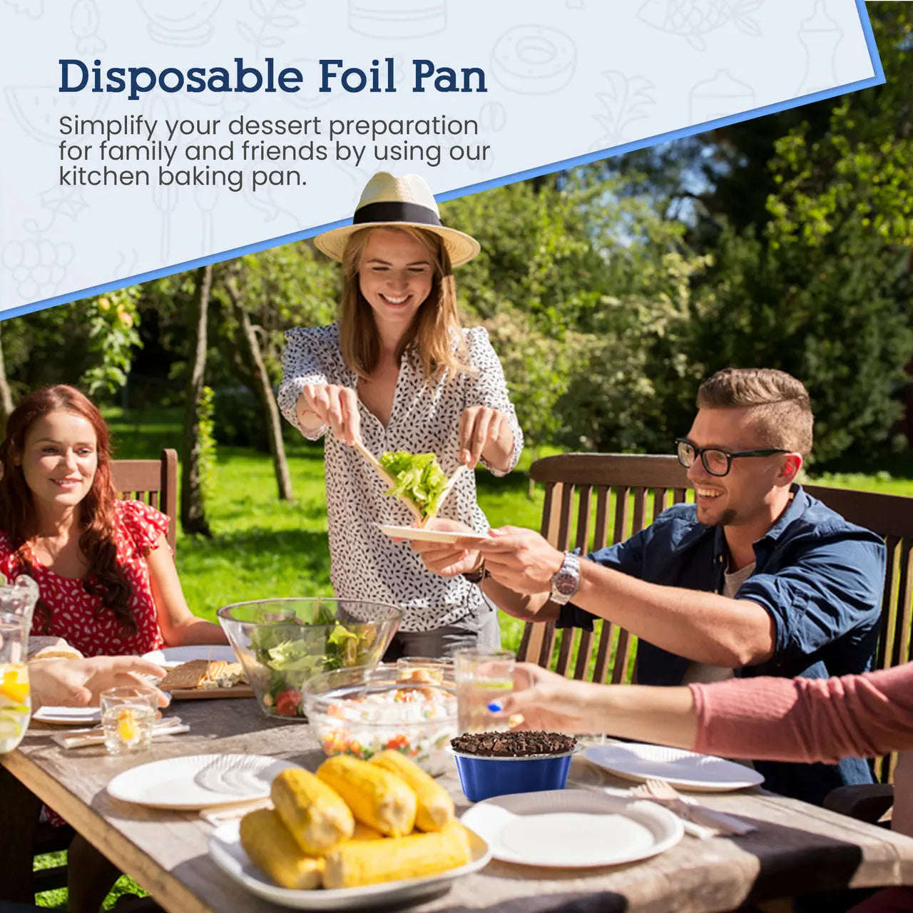 8 oz. Round Disposable Aluminum Foil Colored Dessert Pan - Case of 1000- #A8NL KitchenDance