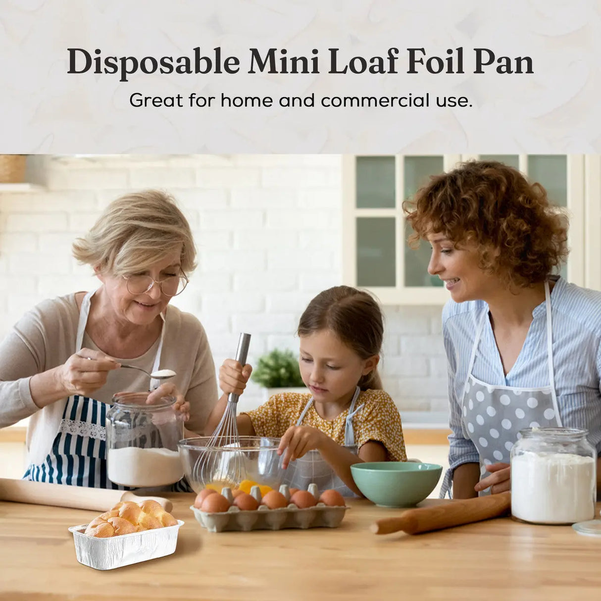 1 lb.  Aluminum Mini Loaf Pan - Case of 200  #5000NL Handi-Foil