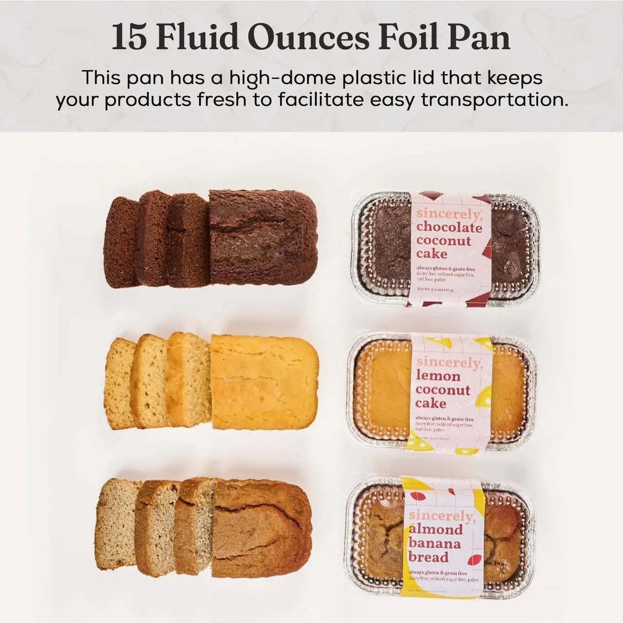 1 lb. Disposable Aluminum Mini Loaf Pan w/ Plastic Lid - Case of 200 - #5000P Handi-Foil