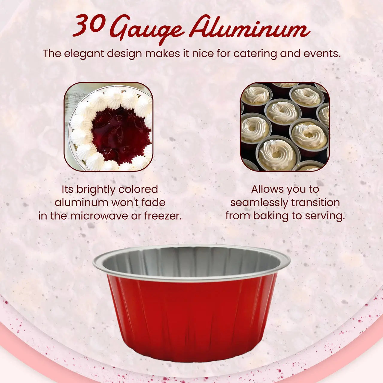 4.5 oz.  Colored Aluminum Ramekin and Dessert Cup - Case of 2000- #A35NL KitchenDance