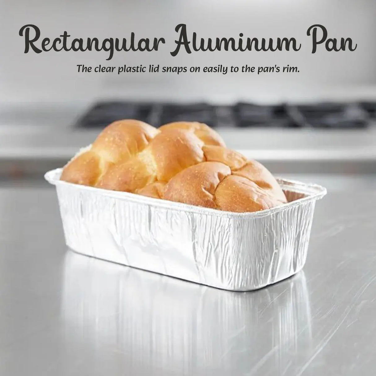 1½ lb. Foil Loaf Pan with Clear Dome Lid - Case of 500 - #208P D & W Fine pack