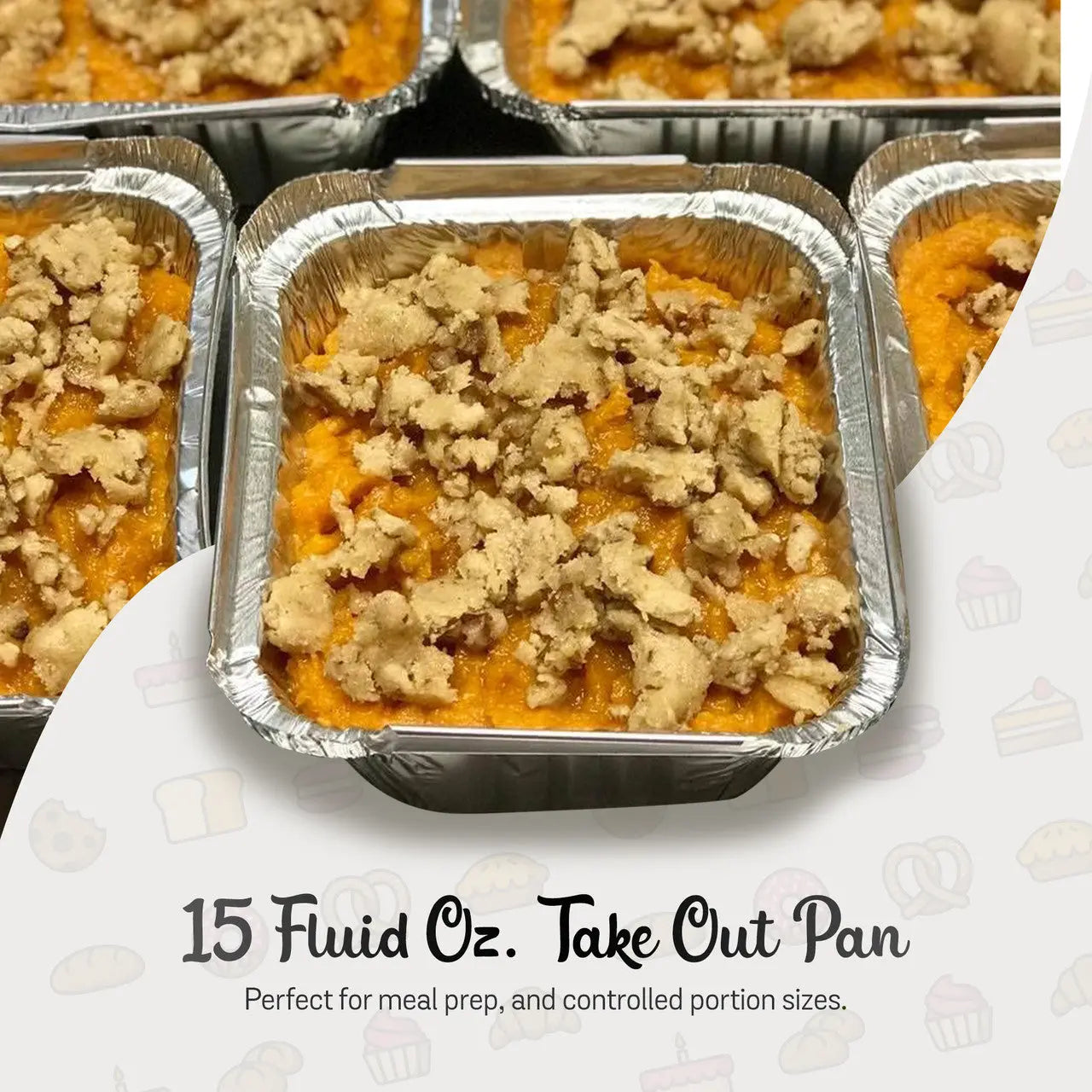 1 lb. Disposable Aluminum Take-out Pan with Plastic Lid  Case of 1000  #220P Handi-Foil