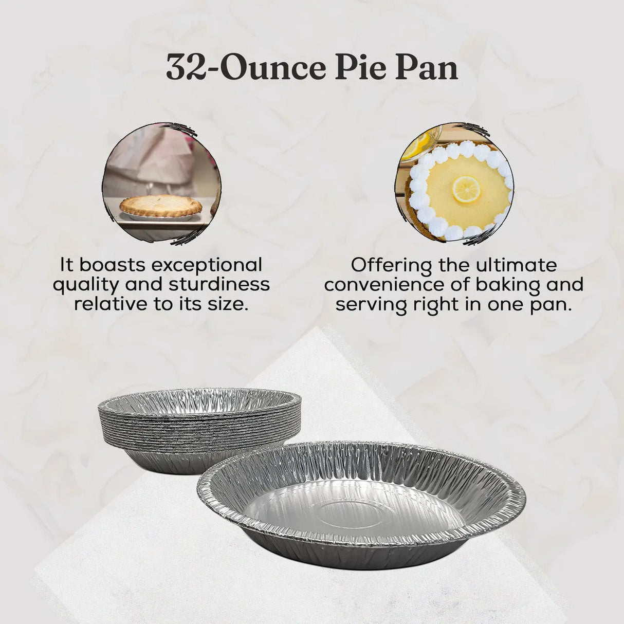 9" Disposable Aluminum Foil Pie Pan - Extra Deep - Case of 500 - #940 D & W Fine pack
