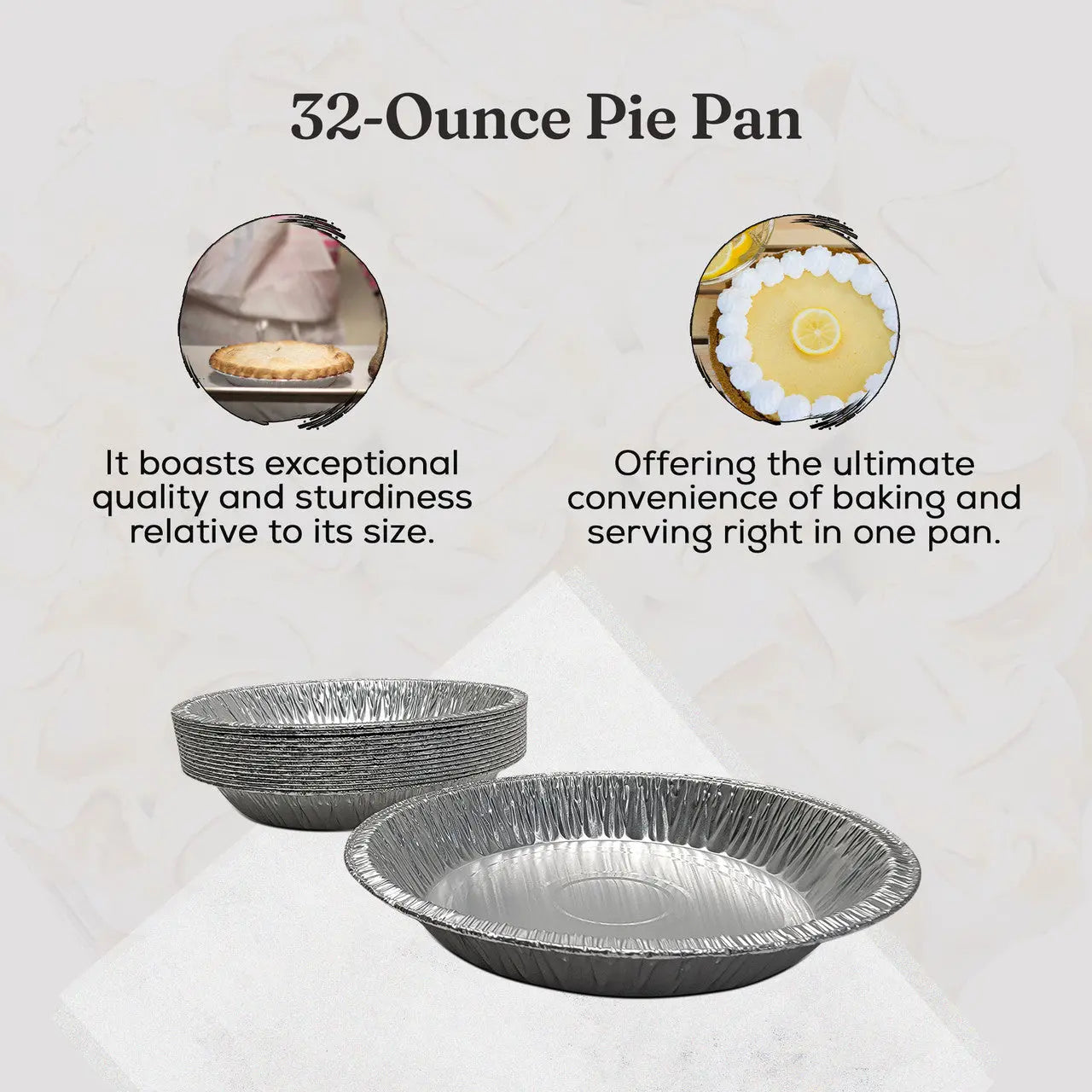 9" Disposable Aluminum Foil Pie Pan - Extra Deep - Case of 500 - #940 D & W Fine pack