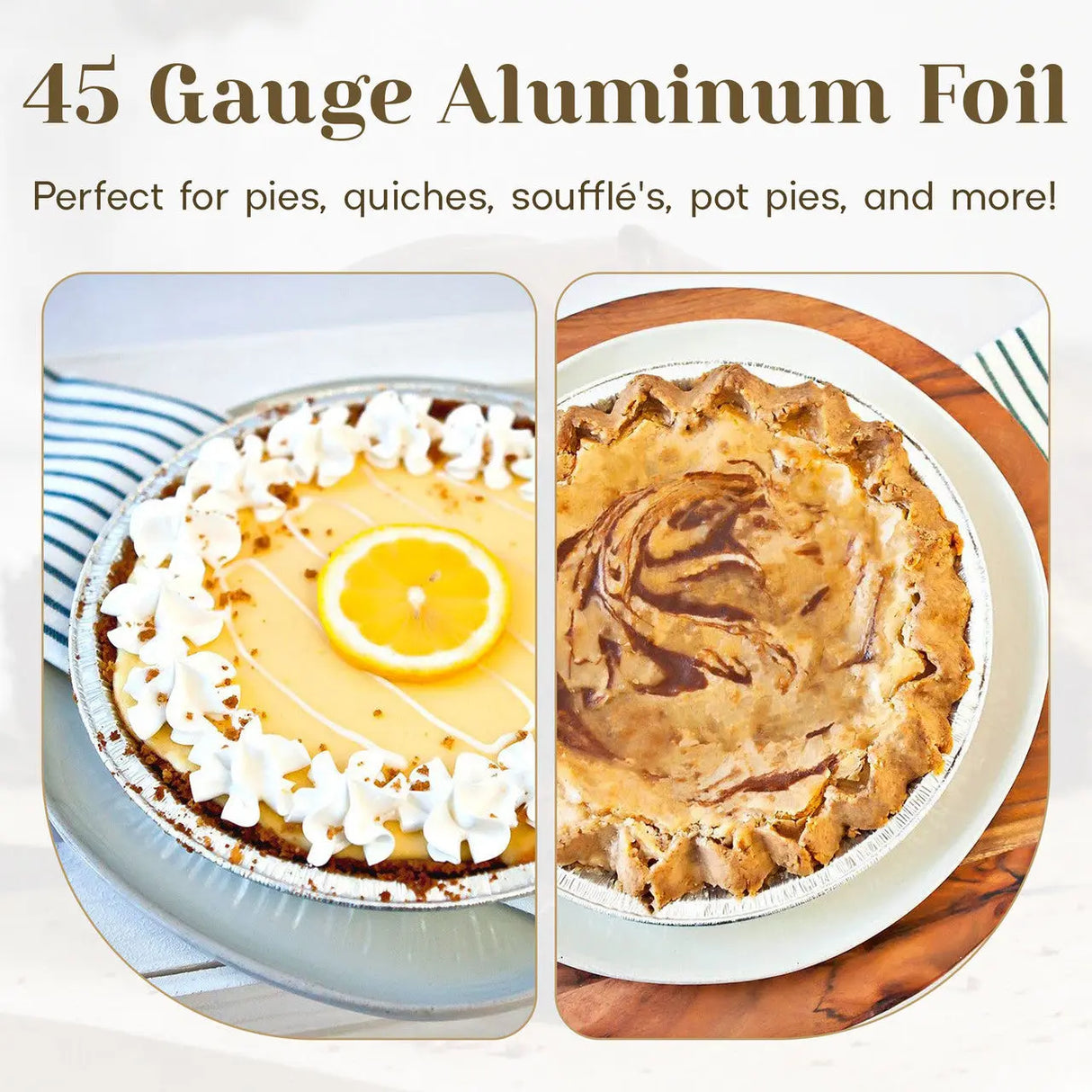 10" Disposable Aluminum Foil Pie Pan - Case of 500 #1042 D & W Fine pack