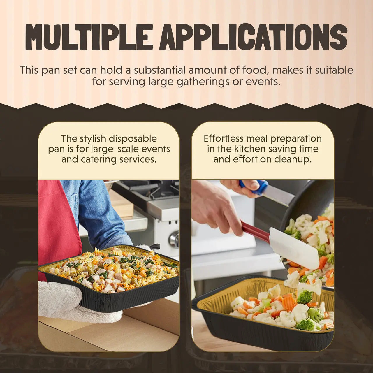 8" x 5" Colored Heavy Aluminum Entrée Pan - Case of 500 - #A67NL KitchenDance