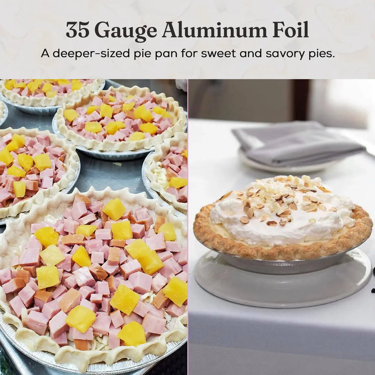 9" Disposable Aluminum Foil Pie Pan - Extra Deep - Case of 500 - #940 D & W Fine pack