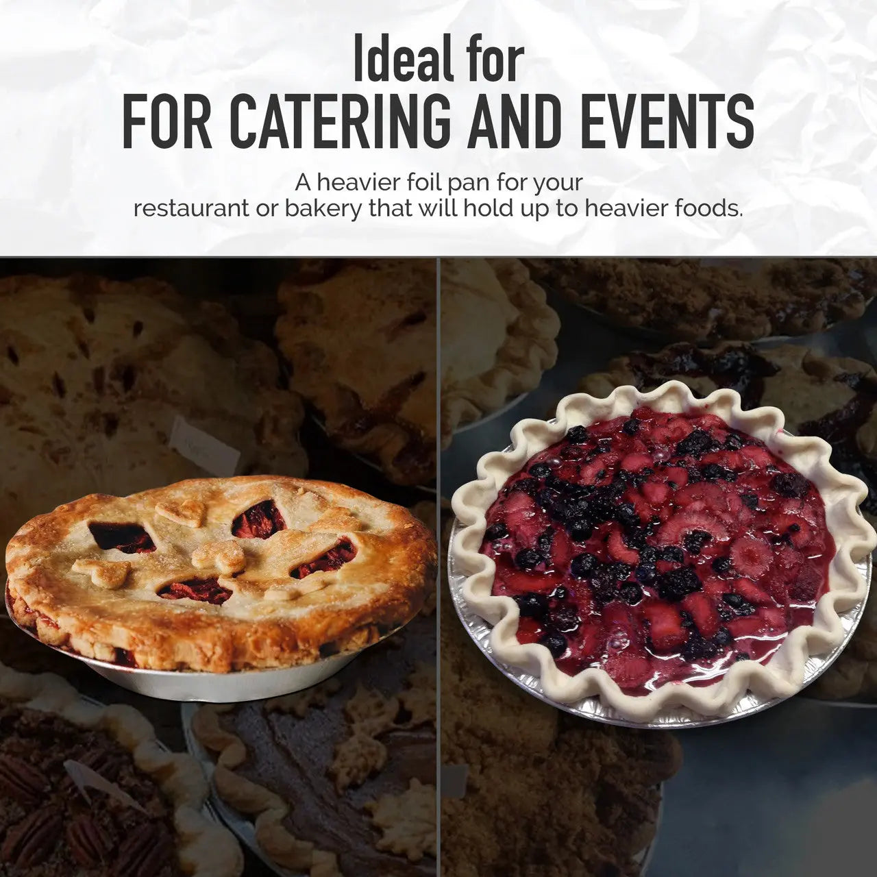 KitchenDance 9" Smoothwall Foil Pie Pan - Case of 500  #922 KitchenDance