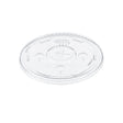 Dart 30-32 oz. Clear PET Plastic Straw-Slotted Lid with ID Buttons - Case of 1000 - #L32CR Dart Container