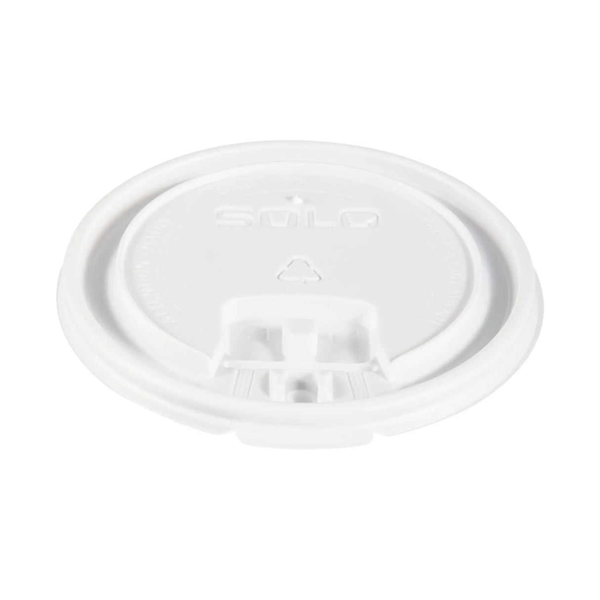 Dart Solo 10-24 oz. White PS Plastic Liftback 'n' Lock Lid - Case of 1000 - #LB3161-00007 Dart Container