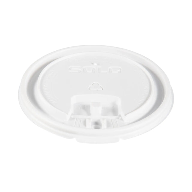 Dart Solo 10-24 oz. White PS Plastic Liftback 'n' Lock Lid - Case of 1000 - #LB3161-00007 Dart Container
