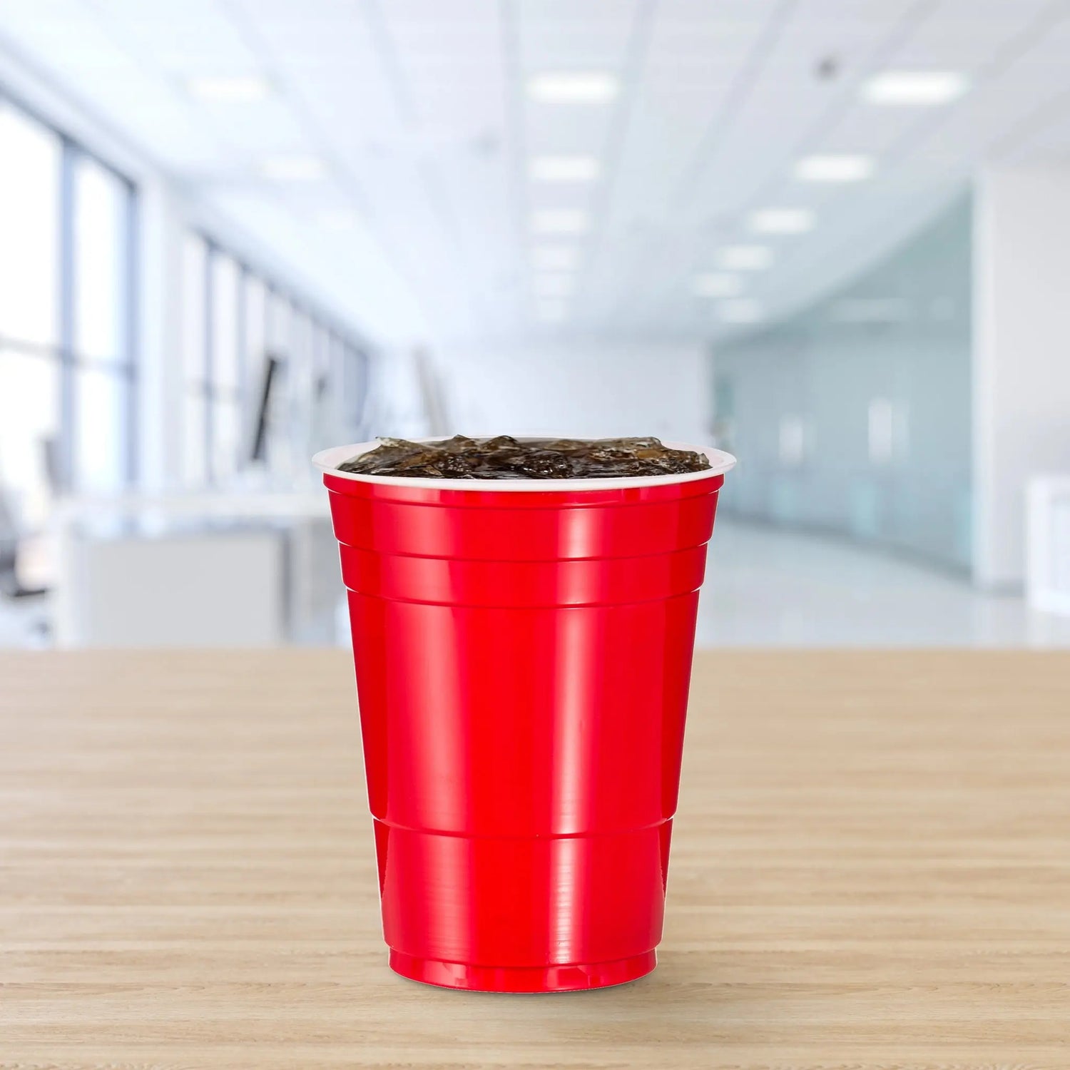 Dart Solo 16 oz. Red HIPS Plastic Cold Cup - Case of 1000 - #P16R Dart Container