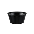 Dart Solo 2 oz. Plastic Black Portion Container - Case of 2500 - #P200BLK Dart Container