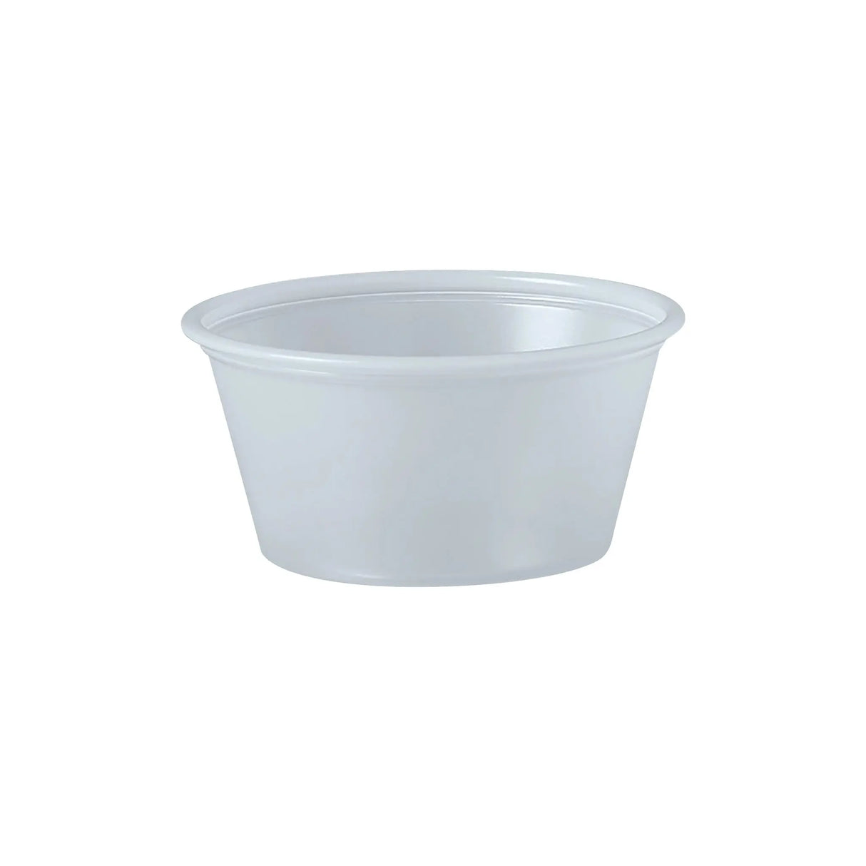 Dart Solo 2 oz. Translucent HIPS Plastic Portion Container - Case of 2500 - #P200N Dart Container