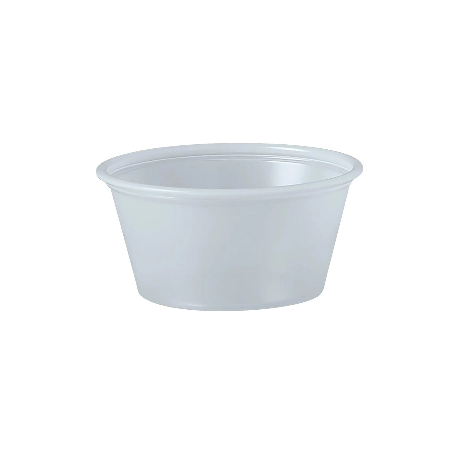 Dart Solo 2 oz. Translucent HIPS Plastic Portion Container - Case of 2500 - #P200N Dart Container