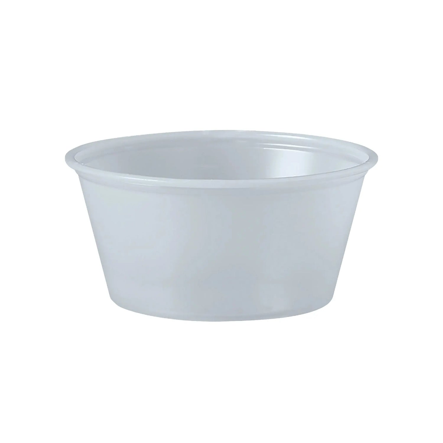 Dart Solo 3.25 oz. Translucent HIPS Plastic Portion Container - Case of 2500 - #P325N Dart Container
