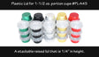 Plastic lid for 1½ oz. Colored Mini Foil Cups -Case of 2000  #PL-A45 KitchenDance