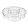 Two Piece Platter with 5 Compartments - Case of 100 - #PL065C Inline Plastics