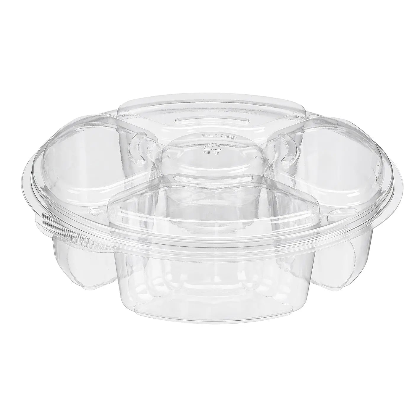 Two Piece Platter with 5 Compartments - Case of 100 - #PL065C Inline Plastics