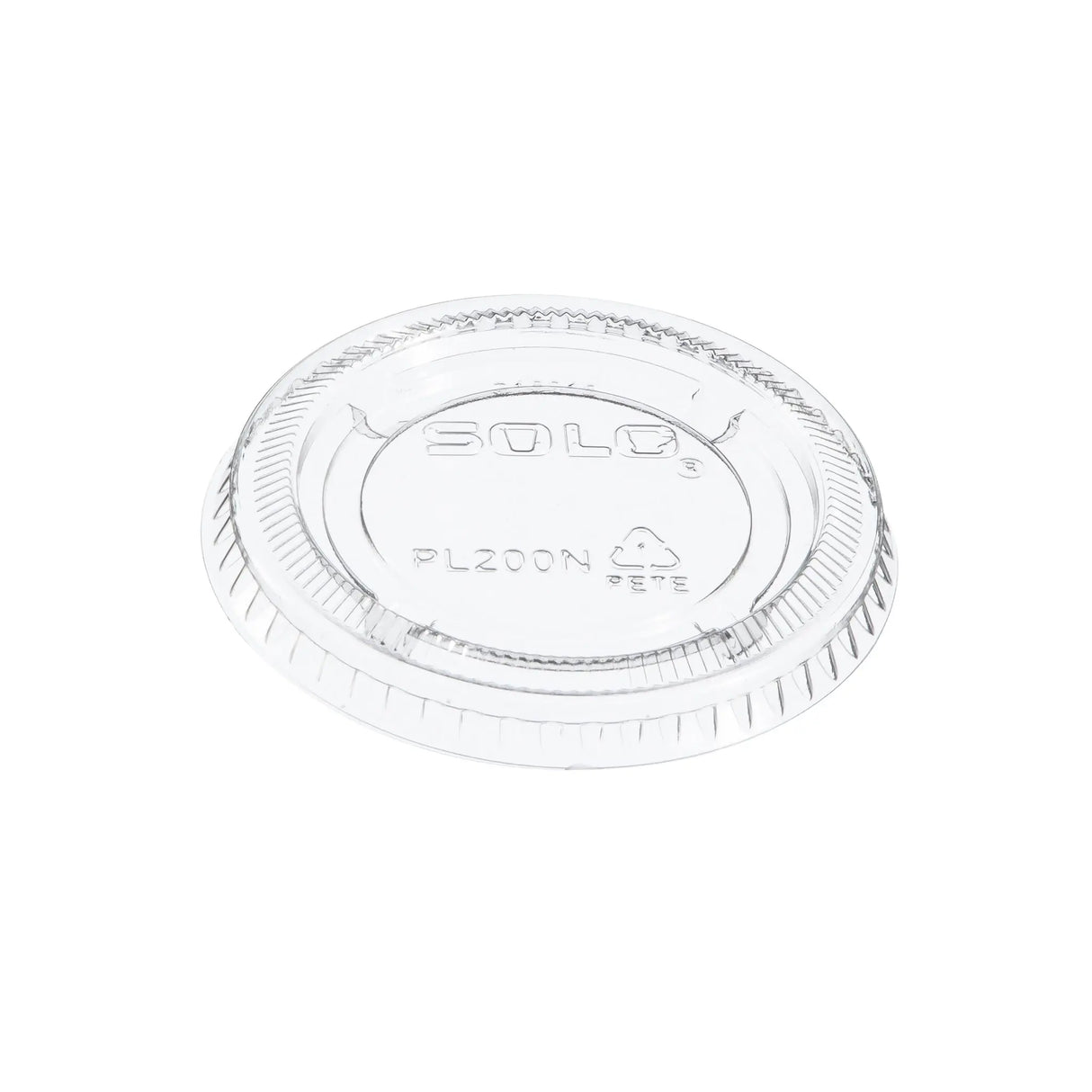 Dart 2 oz. PET Clear Plastic Soufflé Cup Lid - Case of 2500 - #PL200N Dart Container