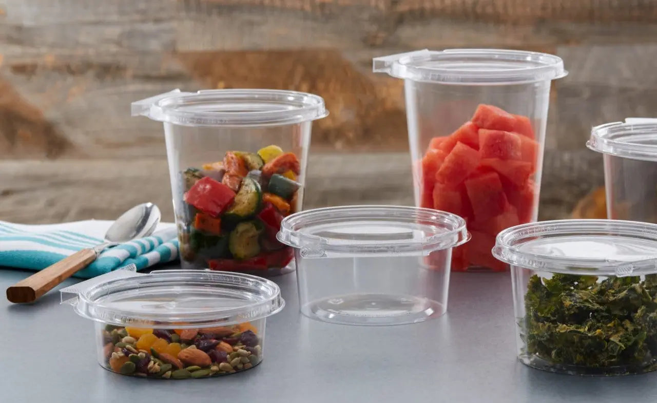 Safe-T-Gard® tamper evident 12 oz. Fruit Cup w/ Domed lid - Case of 256 Inline Plastics