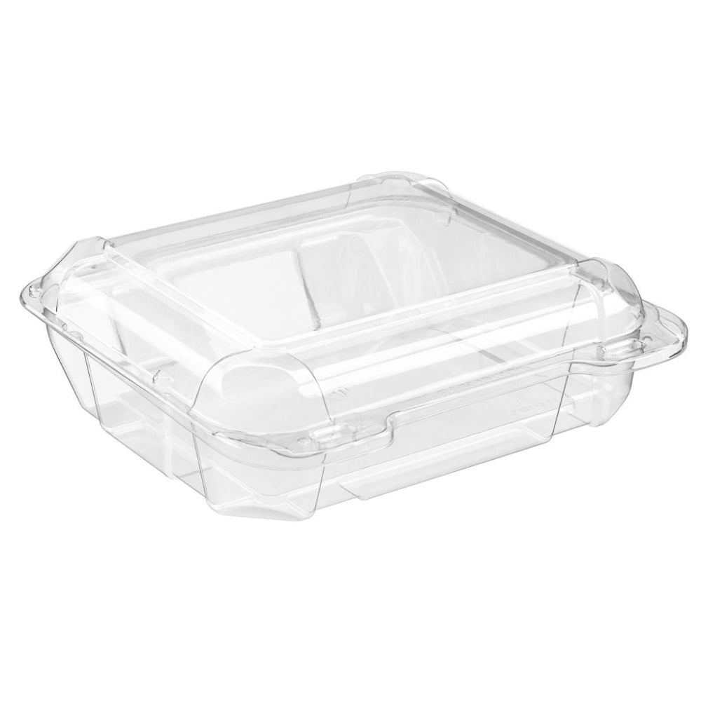 SureChoice 73 oz. Square Plastic Bakery Container - Case of 160 - #SC5130FS