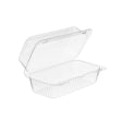 Inline Plastics 49 oz. Rectangular Bakery Clamshell Container - Case of 300 - #SLP19 Inline Plastics