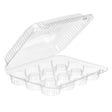 12 Compartment Plastic Mini Cupcake/Muffin Container - Case of 250 - #SLP34 Inline Plastics