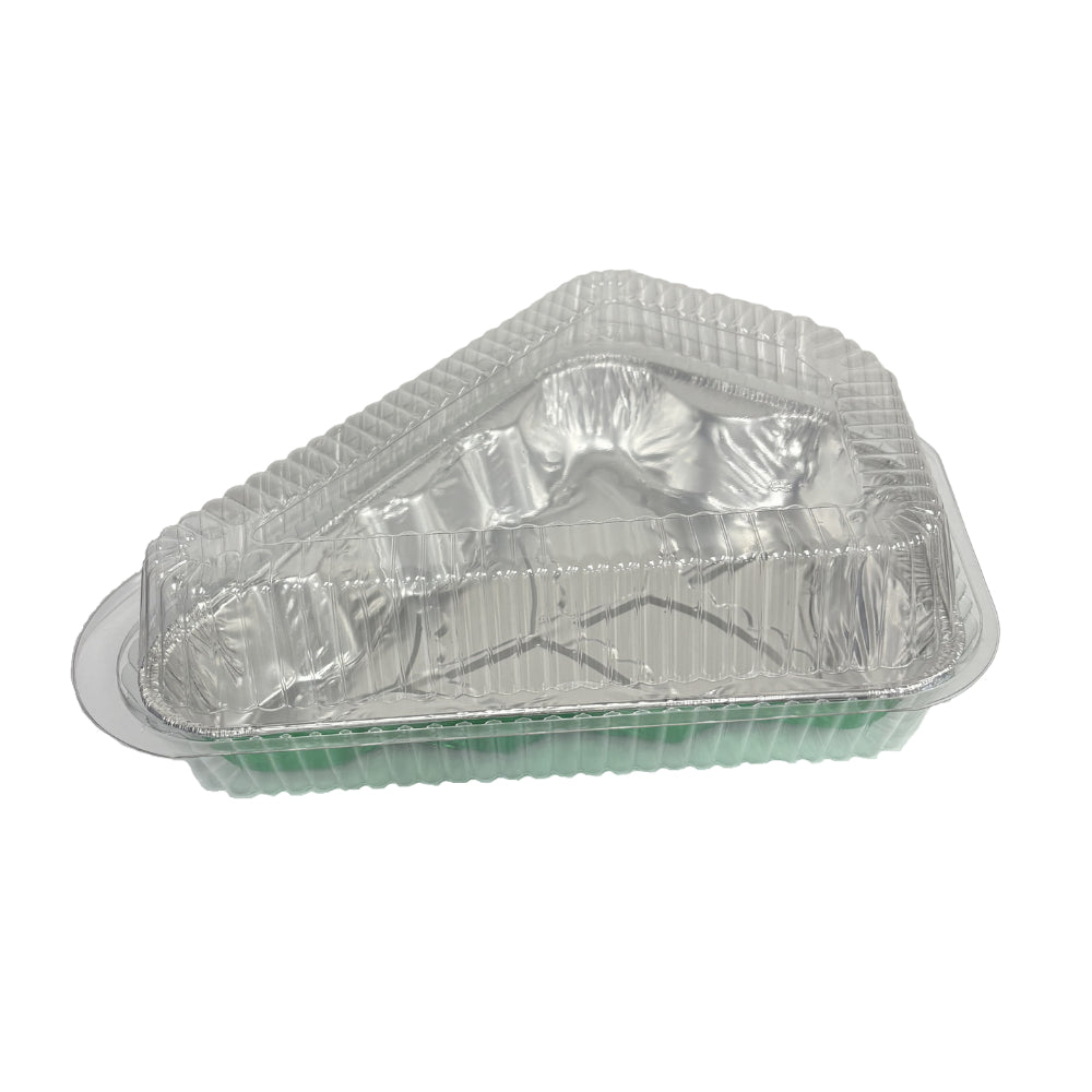 Christmas Tree Shaped Foil Pan and Plastic Clamshell Container Combo - Case of 100 - #SLP98-340