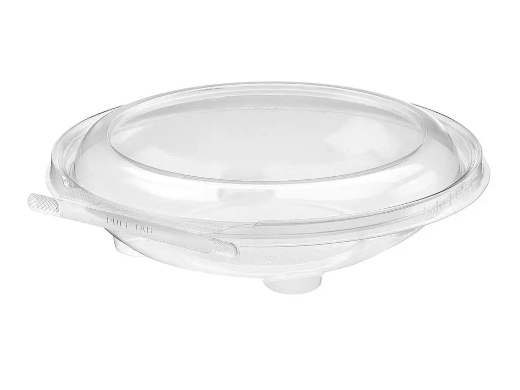 Safe-T-Chef 7" Round Tamper evident & tamper resistant microwaveable clamshell, 20 oz. - Case of 240 #C7R20D Inline Plastics