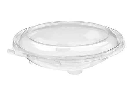 Safe-T-Chef 7" Round Tamper evident & tamper resistant microwaveable clamshell, 20 oz. - Case of 240 #C7R20D Inline Plastics
