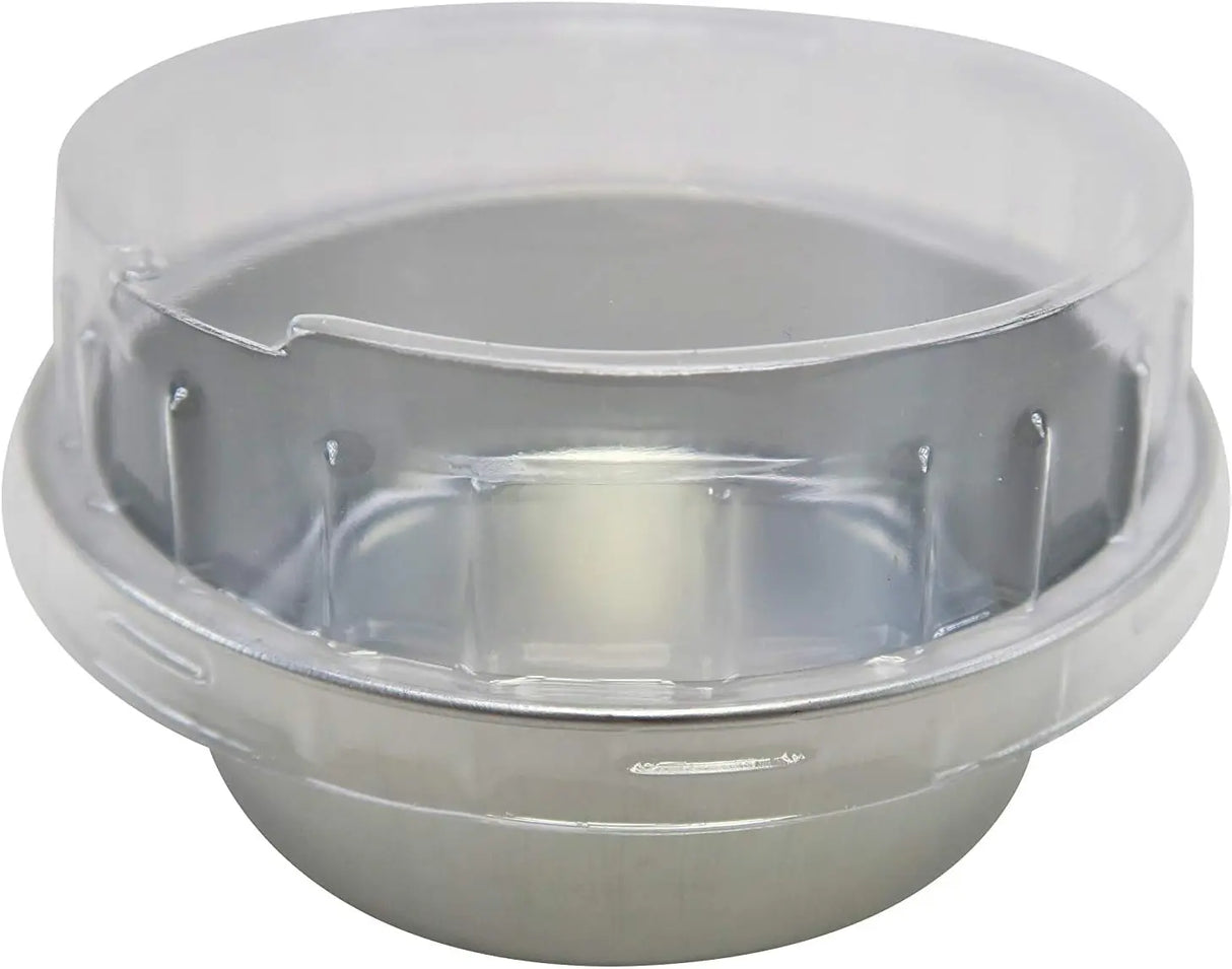5 oz. Foil Cup with Plastic Lid  Case of 2000 - #A41P KitchenDance