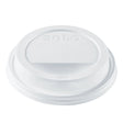 Dart Solo 12-24 oz. White HIPS Plastic Traveler® Lid with Sip Hole - Case of 1200 - #TL1224TG Dart Container