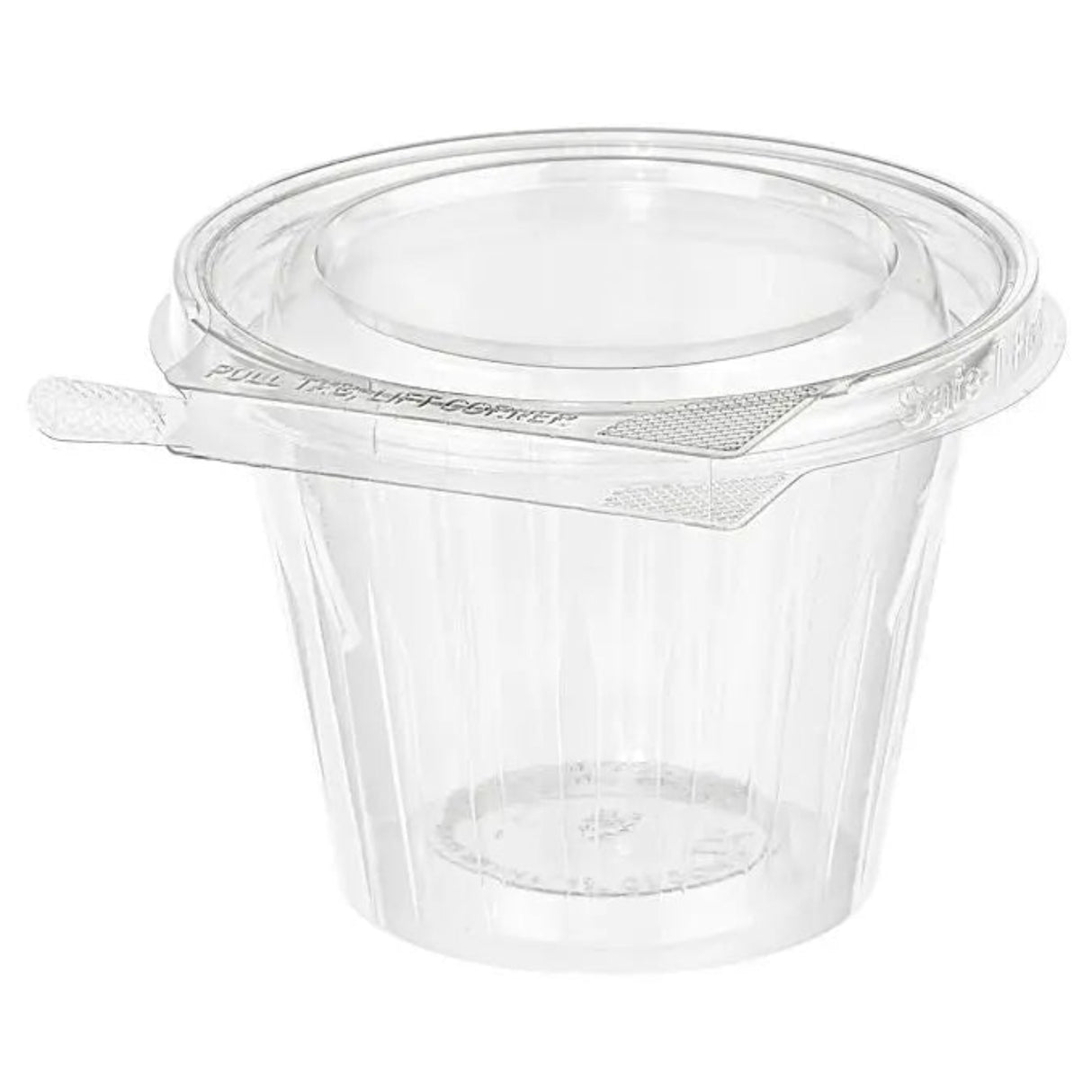 Inline Plastics Safe-T-Fresh Tamper Evident & Tamper Resistant 11 oz. Clamshell Cup - Case of 256 - #TS11CCRJT Inline Plastics