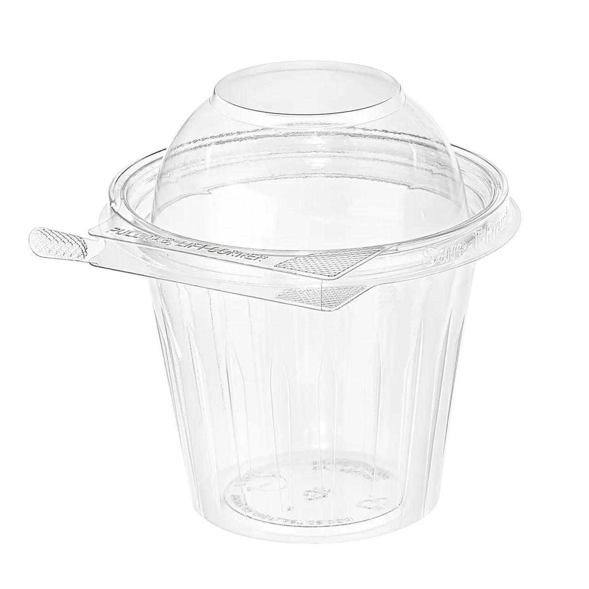 Safe-T-Gard® tamper evident 12 oz. Fruit Cup w/ Domed lid - Case of 256 Inline Plastics