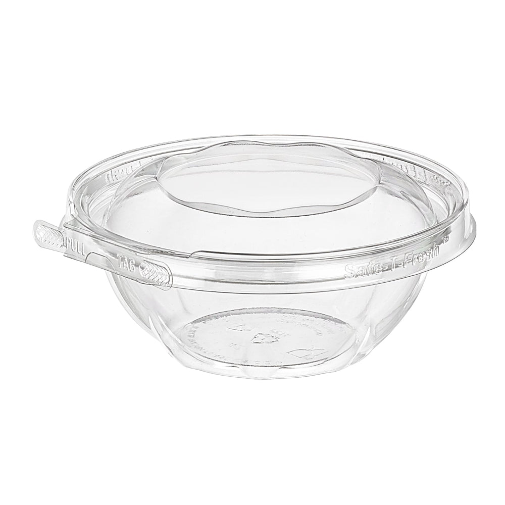 Safe-T-Fresh 12 oz. Tamper Evident Hinged Deli Bowl - Case of 240 - #TS12RN