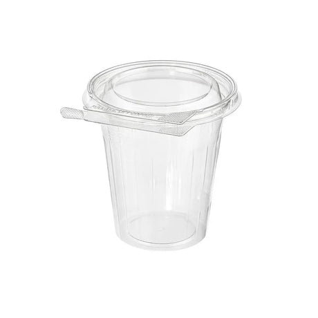 Inline Plastics Safe-T-Fresh Tamper Evident & Tamper Resistant 16 oz. Clamshell Cup - Case of 232 - #TS16CCR Inline Plastics