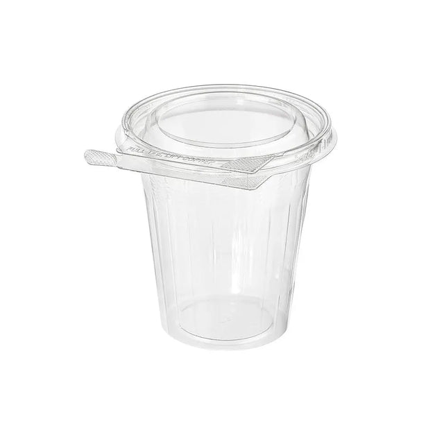 Inline Plastics Safe-T-Fresh Tamper Evident & Tamper Resistant 16 oz. Clamshell Cup - Case of 232 - #TS16CCR Inline Plastics
