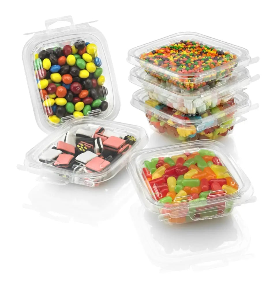 Safe-T-Fresh Tamper Evident & Tamper Resistant 6 oz. Deli Container - Case of 240 - #TS6 Inline Plastics