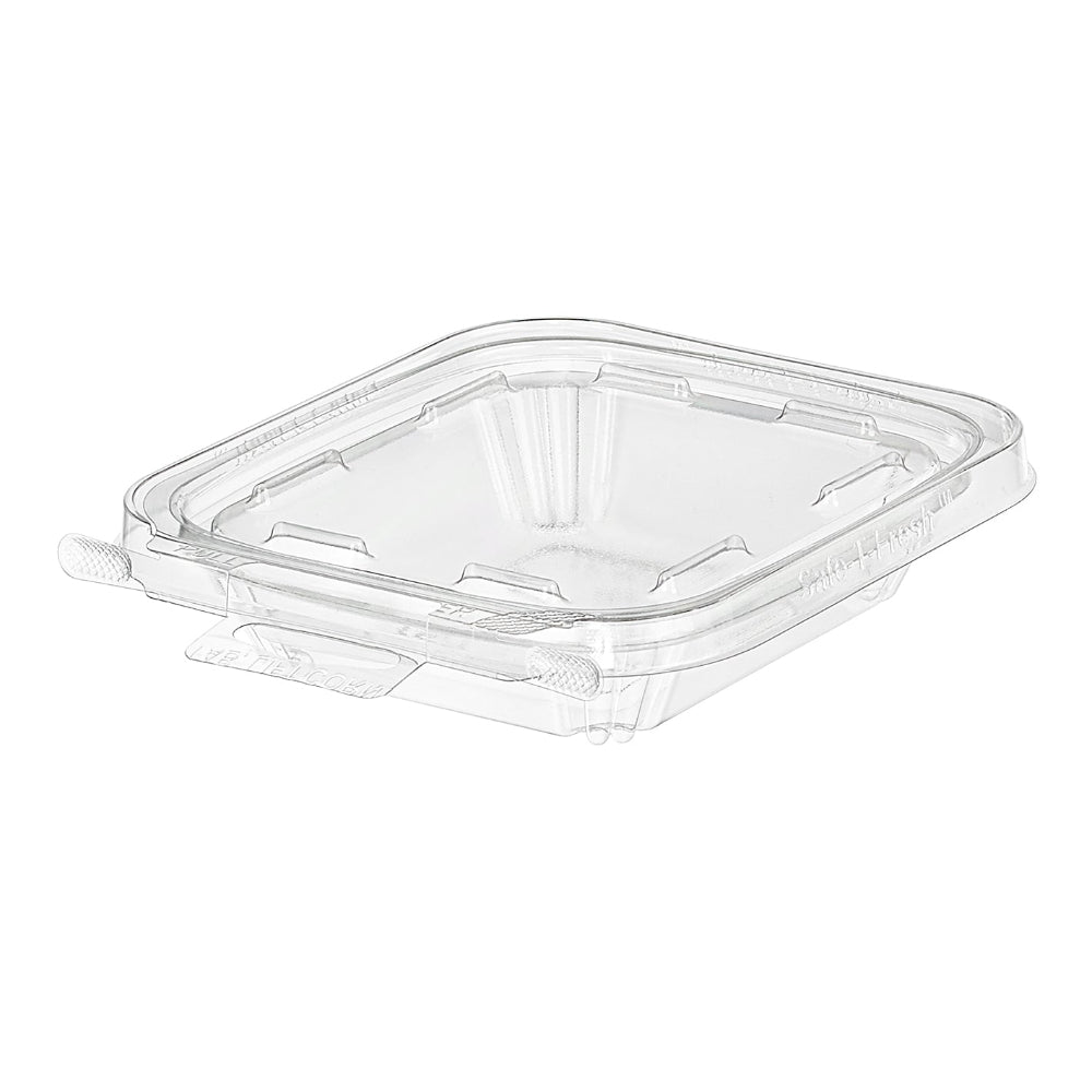 Safe-T-Fresh 6 oz. Tamper Evident Hangable Hinged Snack Container - Case of 240 - #TS6T