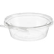 Safe-T-Fresh 7" Round Tamper Evident & Tamper Resistant Clamshell Tub, 24 oz. - Case of 168 - #TS7024 Inline Plastics
