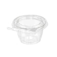 Inline Plastics Safe-T-Fresh Tamper Evident & Tamper Resistant Clamshell 8 oz. Cup with Flat Lid - Case of 272 - #TS8CCR Inline Plastics