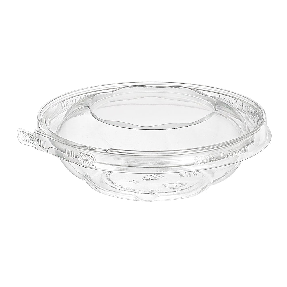 Safe-T-Fresh 8 oz. Tamper Evident Hinged Deli Bowl - Case of 240 - #TS8RN