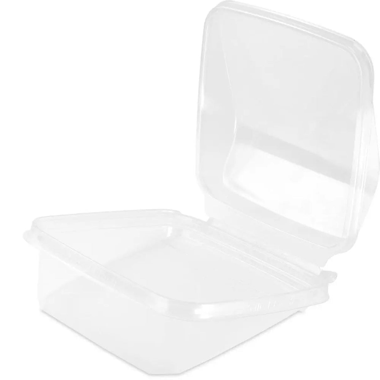 Inline Plastics Safe-T-Fresh 21.5 oz. Square Tamper Evident & Tamper Resistant Wrap Clamshell With Panoramic Viewing Window - Case of 252 - TSSWR Inline Plastics